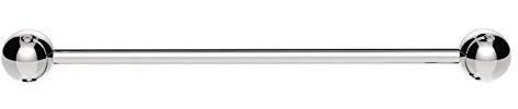 Emporium Industrial Scaffold Barbell Ear Piercing Bar 316L Surgical Steel with Balls (1.6mm(14g) with 5mm Balls, 38 MM)