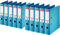Esselte PlastikOrdner Standard, DIN A4, 75 mm, sortiert, 10er Pack (A4, hellblau)