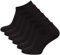 Vincent Creation Lot de 6 paires de socquettes BAMBUS - pour les hommes et les femmes, Noir, 39/42