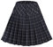 Urbancoco Damen Schulmädchen-Stil Faltenrock Elastische Hohe Taille Minirock (M, #9 schwarz)