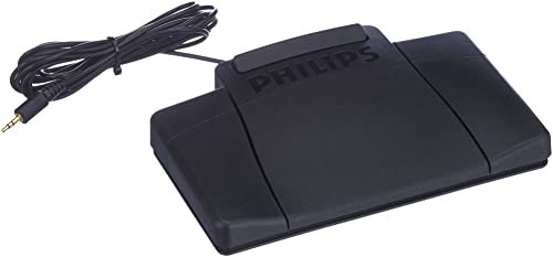 Philips 2210 Pedal de control ergonómico delgado [para Dictado Transcripción Kits 720 725 730] Ref LFH2210