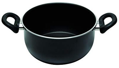 Ballarini Firenze Casseruola, Alluminio, Nero, 20 cm