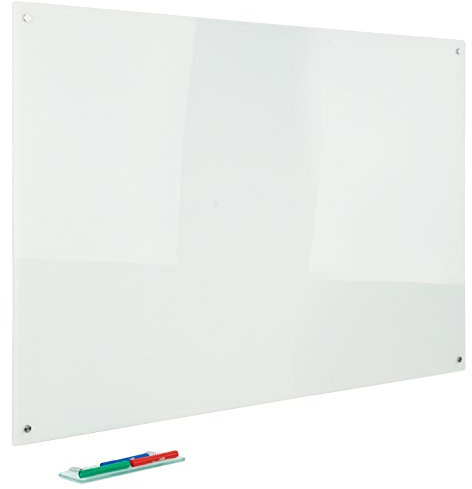 Metroplan Write-on Glass whiteboard - 1200mm x 900mm - White
