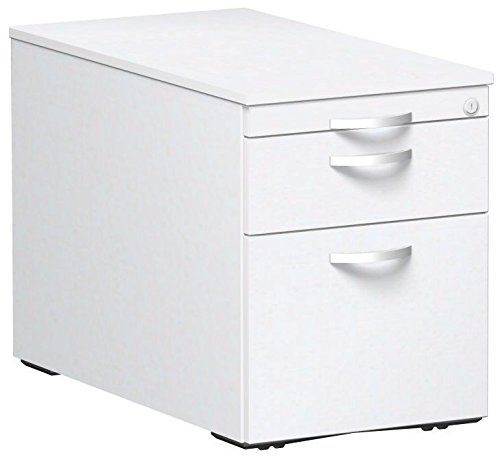 Gera Möbel Container und Funktionsmöbel Rollcontainer, Holzdekor, weiß/weiß, 43.8 x 80 x 56.5 cm