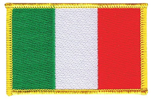 Flaggenfritze Flaggen Aufnäher Italien Fahne Patch + gratis Aufkleber