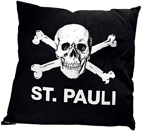 Upsolut FC St. Pauli Kissen Totenkopf, 40 x 40 cm