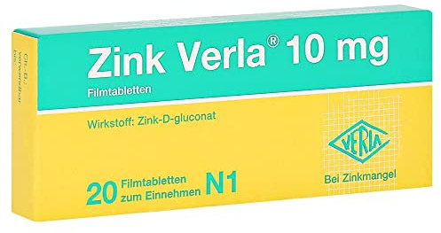 ZINK VERLA 10 mg Filmtabletten 20 St