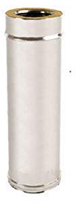 Conduit de cheminée à isolation par double paroi, en acier inoxydable 316 AISI et cuivre 304 DC