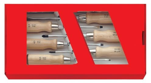 Unbekannt – fortis de tournevis avec manche de bois 6tlg. fente/pZ