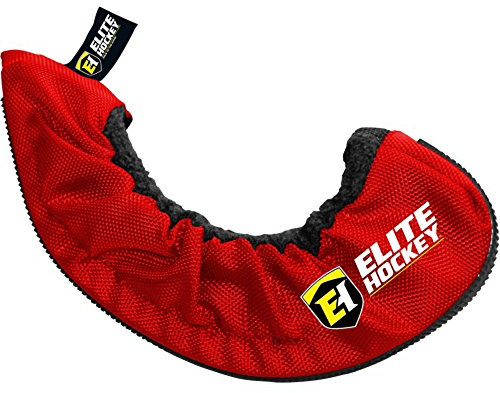 Elite Hockey Pro-Skate Guard (Red, JR/Medium)