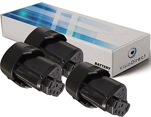 Lot de 3 Batteries pour AEG BSS12C visseuse sans Fil 2000mAh 12V - Visiodirect -