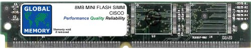 8 MB Flash SIMM Memory RAM für Cisco AS53/AS5350/AS5400/AS5400HPX UNIVERSAL Gateways (mem-8 F-as53, mem-8bf-as535, mem-8bf-as54, mem-8bf-as54hpx)