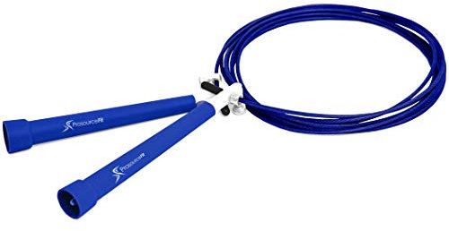 ProsourceFit Speed Jump Rope 10’ Adjustable Length, Super Fast Turning for Cardio, Boxing