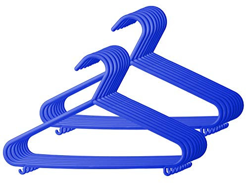 Bieco Kleiderbügel Kinder 16 St. Dunkelblau | Länge ca 30cm | Baby Kleiderbügel | Kunststoff Kleiderbügel Kinder | Baby Organiser Für Kleiderschrank | Clothes Hangers