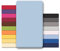 CelinaTex Jersey Topper Spannbettlaken Lucina 90x200-100x200cm Aqua blau 100% Baumwolle gekämmt bis 12cm Matratzenhöhe Spannbettbezug, Leintuch, Bettlaken, elastisch, Strech, Oeko-Tex