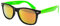 Ciffre EL-Sunprotect® Sonnenbrille Nerdbrille Brille Nerd Feuer Verspiegelt Schwarz Neon Grün