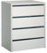 Cajonera Armario Auxiliar Tamaño Pequeño con 4 Cajones en Color Blanco Brillo 46x64x45 cm