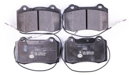 HELLA 8DB 355 018-631 Bremsbeläge - mit Warnkontakt - T5142 | Kompatibel mit: PEUGEOT 406 Coupe