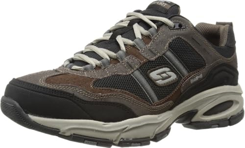 Skechers Sport Men's Vigor 2.0 Trait Memory Foam Sneaker, Black, 8.5 M US