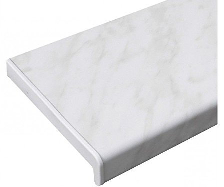 100 mm greenteQ Fensterbank Innen Innenfensterbank Fensterbrett Marmor + Seitenabschluß (1200mm)