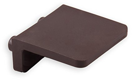 DIWARO® Anschlagwinkel | Farbe grau, dunkelbraun oder weiß | Material Kunststoff | für Endleiste, Endschiene | Rolladenpanzer | mit Zapfen (dunkelbraun)