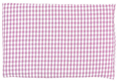 GIRAFFENLAND Kirschkernkissen 30 x 20 cm, Bio Stoff rosa-weiß - Als Wärmekissen & Kältekissen - Körnerkissen für Mikrowelle und Backofen - 30x20cm