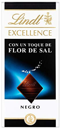 Lindt Excellence Sea Salt Chocolate 100 g (Pack of 5)