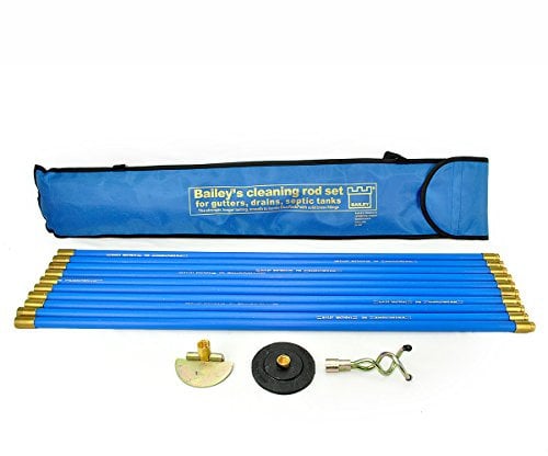 Bailey 5431 Universal Drain Rod Set in Carry Bag (3 Pieces)