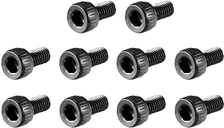 sourcing map 100 Stück M3 x 6mm Zylinderschrauben Legierung Stahl Zylinderschrauben mit Innensechskant Maschinenschrauben Schwarz