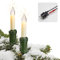 hellum 30-tlg. Lichterkette außen Kerzen Made in Germany mit teilbarem Stecker, 29 m Weihnachsbaum Lichterkette außen, 30 Baumkerzen mit Kabel für Weihnachtsbaum <59 lm 846003