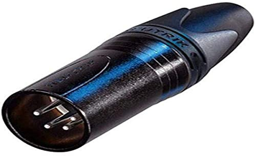 Neutrik NC4MXX-BAG XLR 4-Pin Male Cable Connector in Black with Silver Contacts