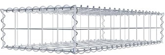 GABIONA Panier de Pierre Gabion carré, Mailles 10 x 10 cm, Profondeur 50 cm, Spirale Fermeture, galvanisé 100 x 20 x 50 cm