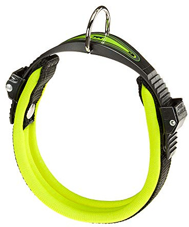 Ferplast Ergofluo Dog Collar, 25-33 cm, Green