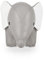 Buchstütze Classic Elefant Grau/Weiß Züny