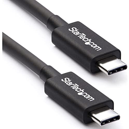 StarTech.com Câble Thunderbolt 3 (40 Gb/s) USB-C de 50 cm - Compatible Thunderbolt, USB et DisplayPort - M/M (TBLT34MM50CM)