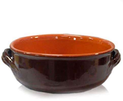 Tegame terracotta 27cm coccio bicolore la cucina della nonna