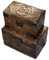 Budawi® Holztruhe Holzkiste Holzbox aus Mangoholz Motiv keltischer Dreiecksknoten klein Knoten Triqueta Schachtel Schatulle