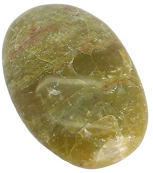 budawi® - grüner Opal Handschmeichler Trommelstein Edelstein