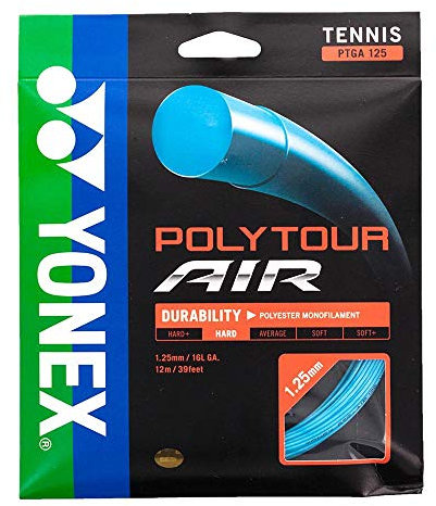 Yonex Poly Tour Air 12M Blau Tennis Saitenset 12m Monofil Blau 1,25