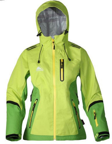 Cox Swain Damen Titanium Funktions/Hardshelljacke Kabru 8.000 Wassersäule 5.000 Atmungsakt., Colour: Green, Size: M