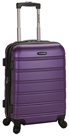 Rockland Melbourne Hardside 3 Piece Expandable Spinner Wheel Luggage Set, (20/24/28), Purple