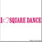cartattoo4you® AL-00336 | I Love (als Herz) Square Dance | Autoaufkleber Aufkleber Farbe pink/Magenta, in 23 weiteren Farben erhältlich, glänzend 20 x 3 cm