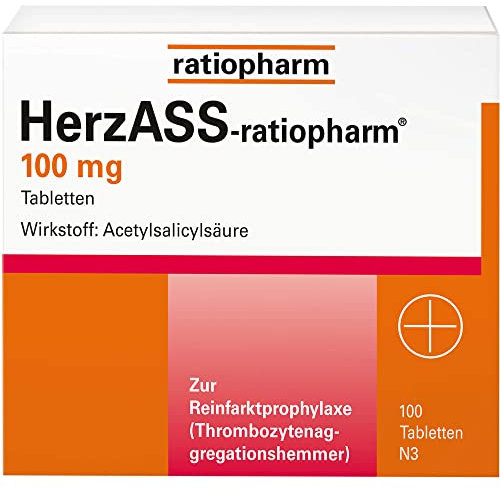 HERZASS ratiopharm 100 mg Tabletten 100 St