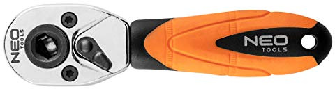NEO TOOLS Profi Umschaltknarre 72 Zähne, Antrieb 1/4, Kombi Ratsche Für Bits & Stecknüße