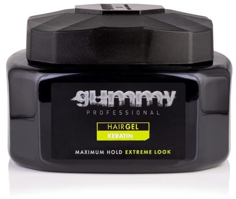 Gummy Keratin Haargel 500 ml – Professionelles Styling-Gel für starken Halt & Glanz – alkoholfrei mit Keratin & Provitamin B5 – für Männer & Frauen