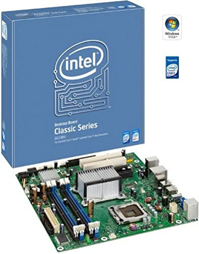 Intel Desktop Board DG33BU Carte-mère micro ATX iG33 LGA775 Socket UDMA133, Serial ATA-300 Gigabit Ethernet FireWire vidéo audio haute définition (6 canaux)