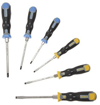 Bahco 202021 Schraubendreher-Set 6 Stück für Schlitz-/Phillips-Schrauben