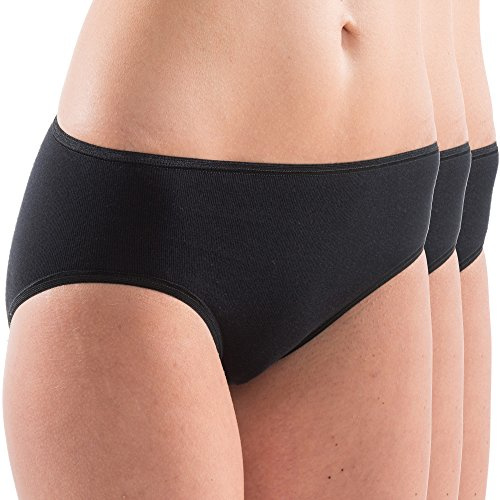 HERMKO 17031 3er Pack Damen Midi Slip sehr weich Dank Modal