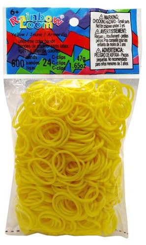 Rainbow Loom Gummibänder Gelb