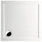 Mineralguss Duschwanne 90x90 - begehbare Dusche 900x900x40 mm, Weiß